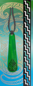 One Off Handmade Panels: Taonga Panel - Green & Gold