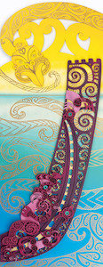 One Off Handmade Panels: Waka Panel - Purple & Gold