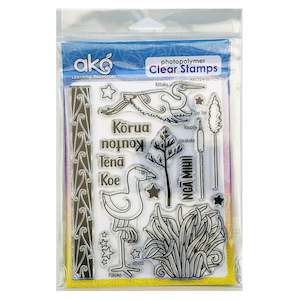 Clear Stamps: Pūkeko Clear Stamp Set
