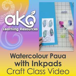 Watercolouring With Inkpads: Crafting: Watercolour Paua with Inkpads