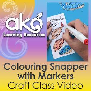 Colouring With Markers: Crafting: Colouring Snapper with Markers