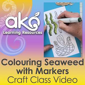 Colouring With Markers: Crafting: Colouring Seaweed with Markers