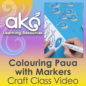 Crafting: Colouring Paua with Markers
