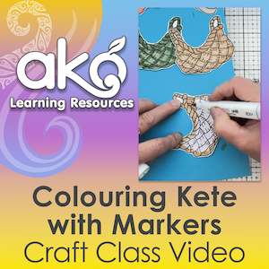 Colouring With Markers: Crafting: Colouring Kete with Markers