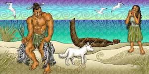 Maui Murals: Māui and the first Dog Māui Mural