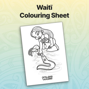 Waitī Colouring Sheet