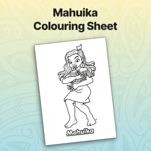 Mahuika Colouring Sheet