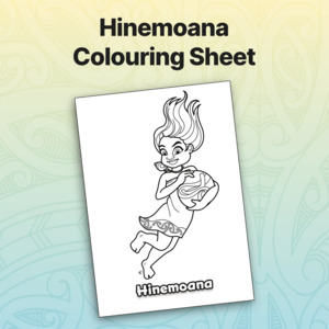 Hinemoana Colouring Sheet