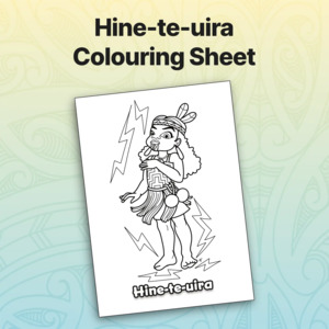 Hine-te-uira Colouring Sheet