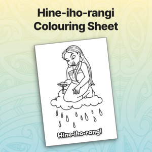 Hine-iho-rangi Colouring Sheet