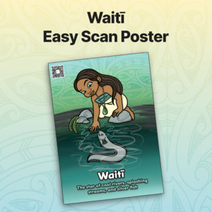 Ece Matariki Posters: Waitī Easy Scan Poster