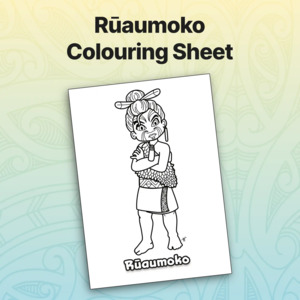 Ece Atua Colouring Sheets: Rūaumoko Colouring Sheet