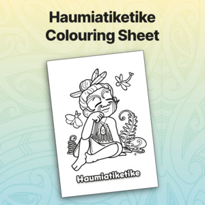 Ece Atua Colouring Sheets: Haumiatiketike Colouring Sheet