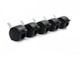 Pro Castor Black Locking Pack 5