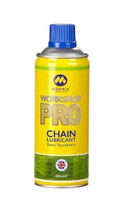 Products: Morris Workshop Pro Chain Lubricant Semi Syn 400ml Aerosol (Croma) - Aktron