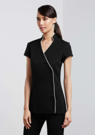 Products: H134LS Ladies Zen Crossover Tunic
