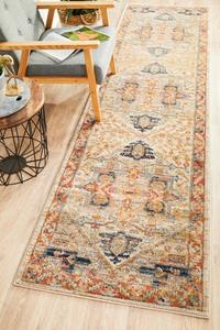 Orange: Artin Power Loomed Rust Runner Rug