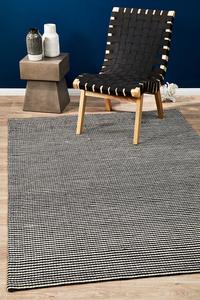 Studio: Sasha Wool Striped Rug Black White