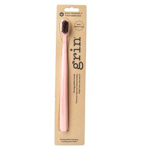Grin Charcoal-Infused Bio Toothbrush - Rose Pink
