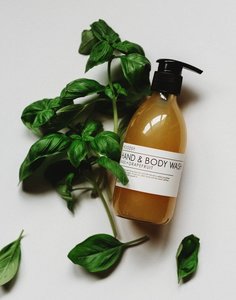 Woodsy Botanics-Hand & Body Wash - Basil & Grapefruit 300ml