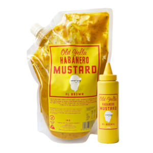 Old Yella Habanero Mustard Bottle & Pouch Combo