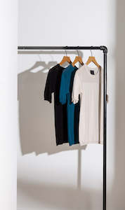 IN-LINE: 14GG COTTON SILK MESH KNIT TEE