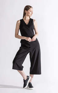 CLEARANCE: WRAP FRONT JUMPSUIT - CLEARANCE