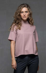 Autumn Winter: WOOL BLEND HIGH COLLAR TOP