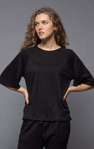 Womens T Shirt: 180G MERINO FLUTTER SLEEVE TEE