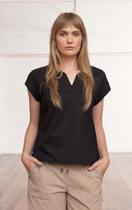 Womens: WOOL BLEND RAGLAN TOP