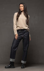 Autumn Winter: 12GG BRUSHED MERINO FUNNEL NECK PULLOVER