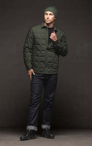Mens: WOOL BLEND QUILTED SHACKET