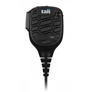 Products: Tait TP3/TP9 Speaker Microphone, TSM3 1W IP67 3.5mm Audio Jack, Lightweight 800mm Cable - Alcom Communications