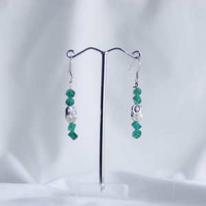 Products: Onyx and Silver Bead Earrings