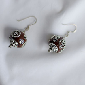 Products: Round Enamel Bead Earring