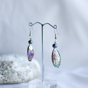 Products: Paua Shell and Pearl Earrings
