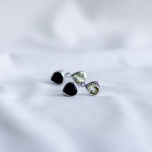 Products: Smokey Topaz and Lime Quartz Studs