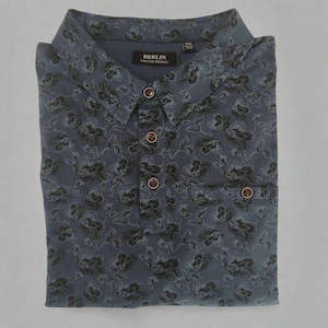 Shirts - Short Sleeve Polo: Berlin Floral Short Sleeve Polo Shirt