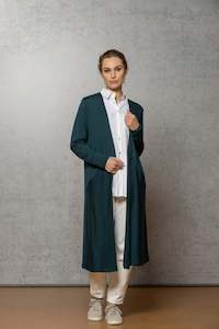 Noble Wilde: Noble Wilde Black Longline Cardigan