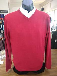 Berlin Tabac Merino V Neck Jumper