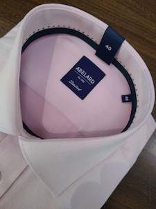 Abelard Pale Pink Frosted Herringbone Long Sleeve Shirt