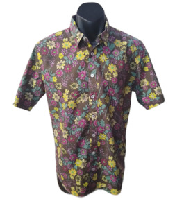 Abelard Bright Earthly Print Short Sleeve Shirt