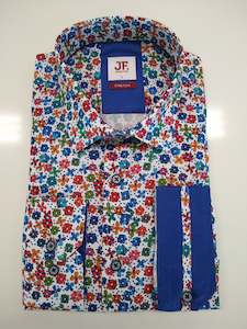 Jimmy Fox: Jimmy Fox Multi Flower Long Sleeve Shirt