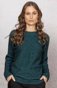 Noble Wilde Possum Merino Womens Crossover Crew