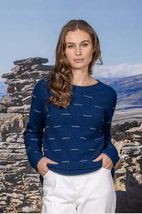 Noble Wilde Ladies: Noble Wilde Morse Code Crew Neck