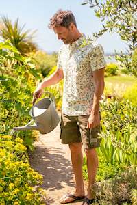 Brakeburn Bamboo Leaf Short Sleeve Shirt