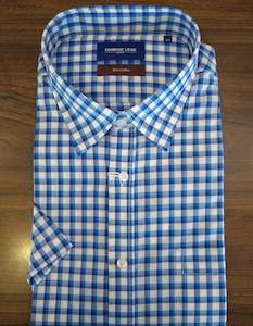 Country Look: Country Look Lucas Blue Red Check Short Sleeve Shirt