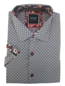 Scoop George Silver Short Sleeve Shirt