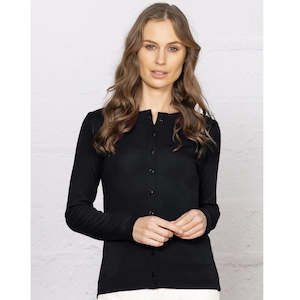 Bay Road Merino Crew Neck Cardigan