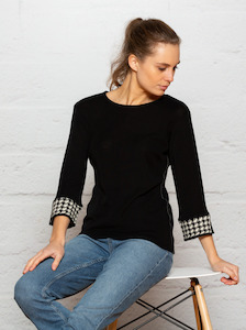 Bay Road Merino 1: Bay Road Merino Houndstooth Cuff